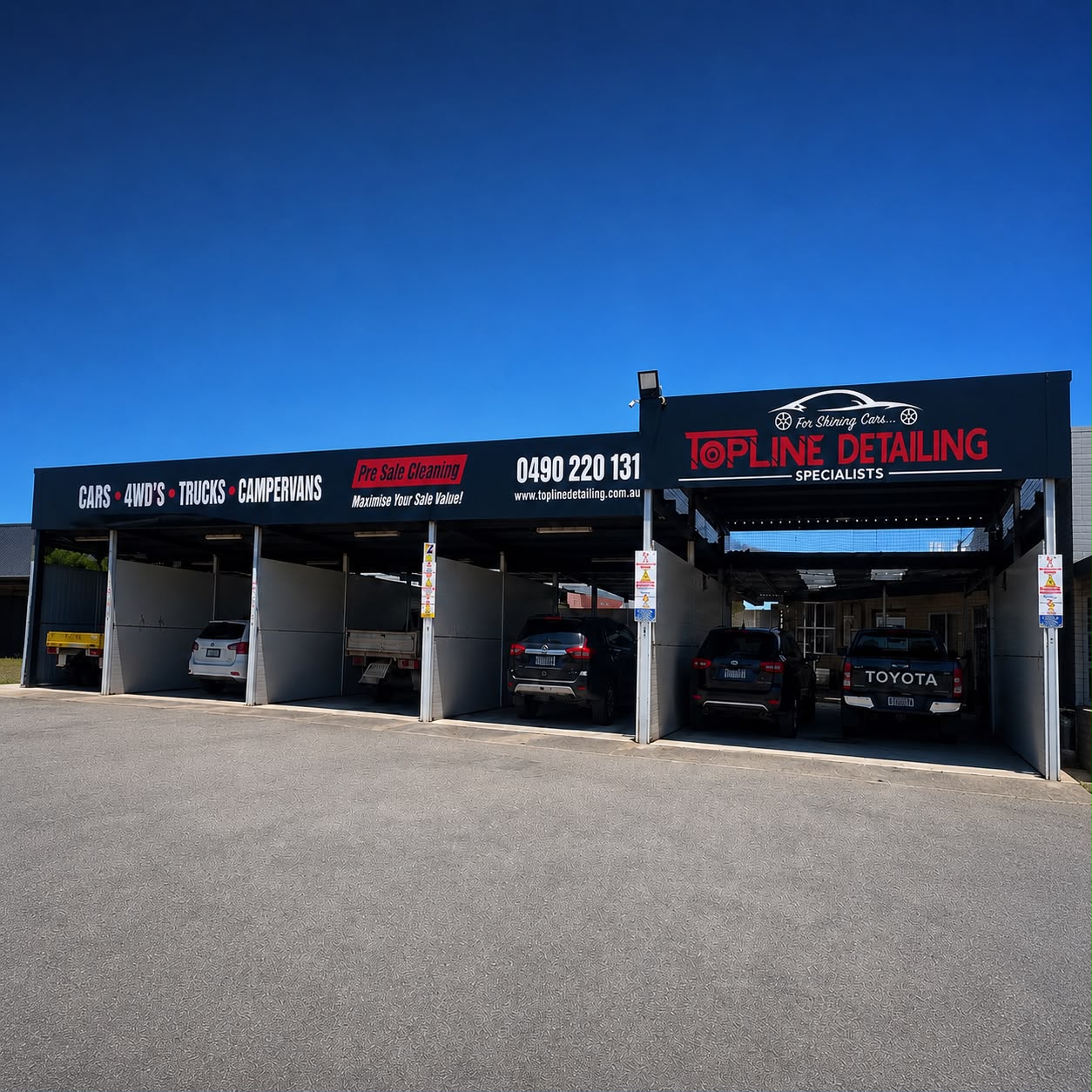 Detailing bay at the Topline Wangara workshop